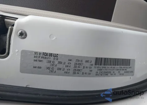 2017 Chrysler Pacifica Touring-L from USA, damaged, VIN 2C4RC1BG0HR526581